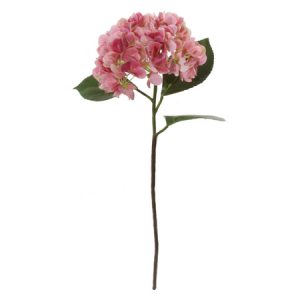 Grote roze hortensia kunstbloem
