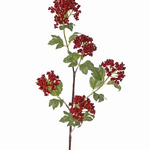 Bessen kunsttak in rood