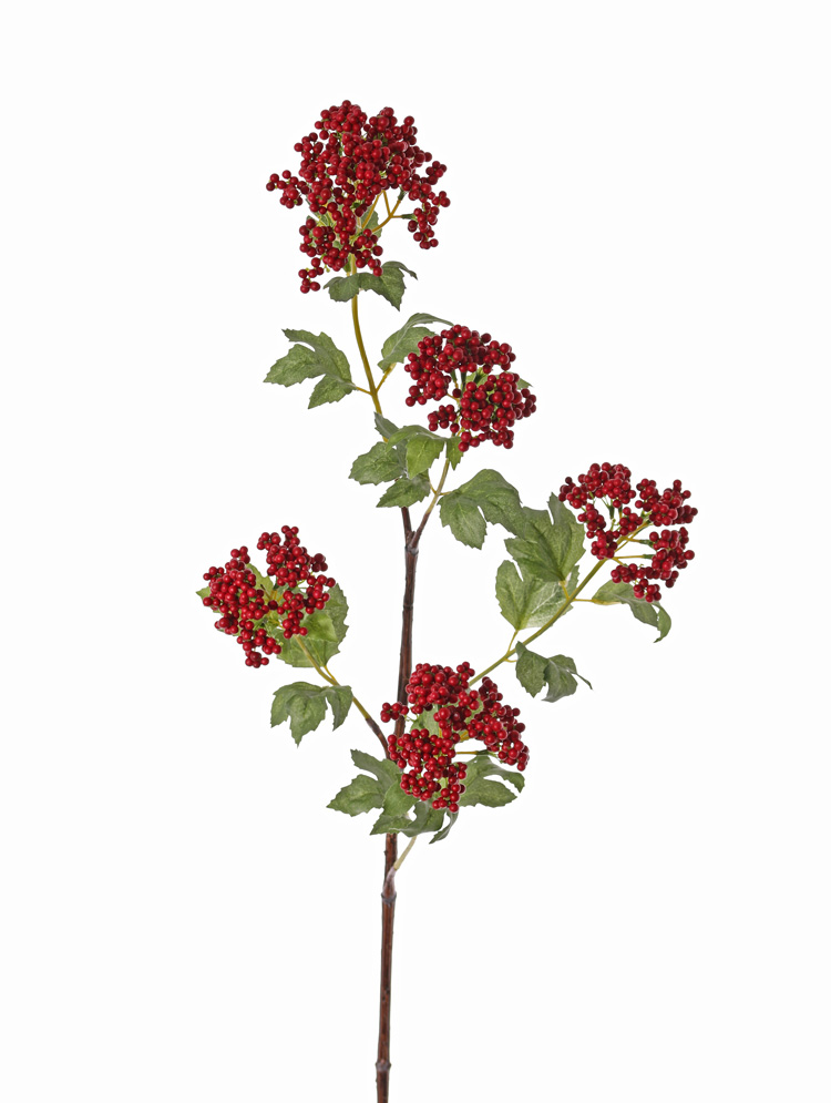 Bessen kunsttak in rood