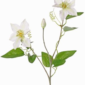 Clematis witte kunstbloem
