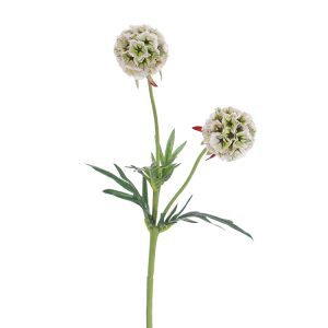 Scabiosa kunstbloem met zaadbol
