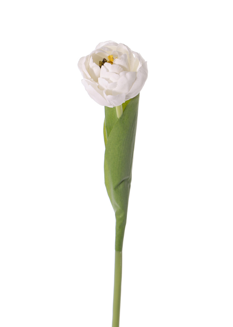 Niet van echt te onderscheiden witte kunsttulp
