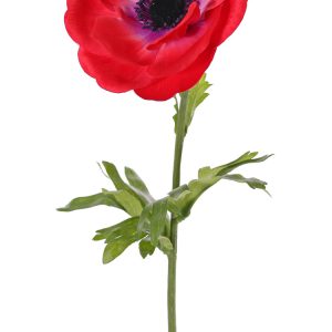 Rode anemoon kunstbloem