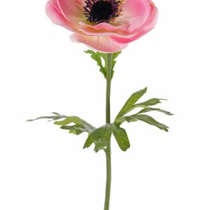 Roze anemoon kunstbloem