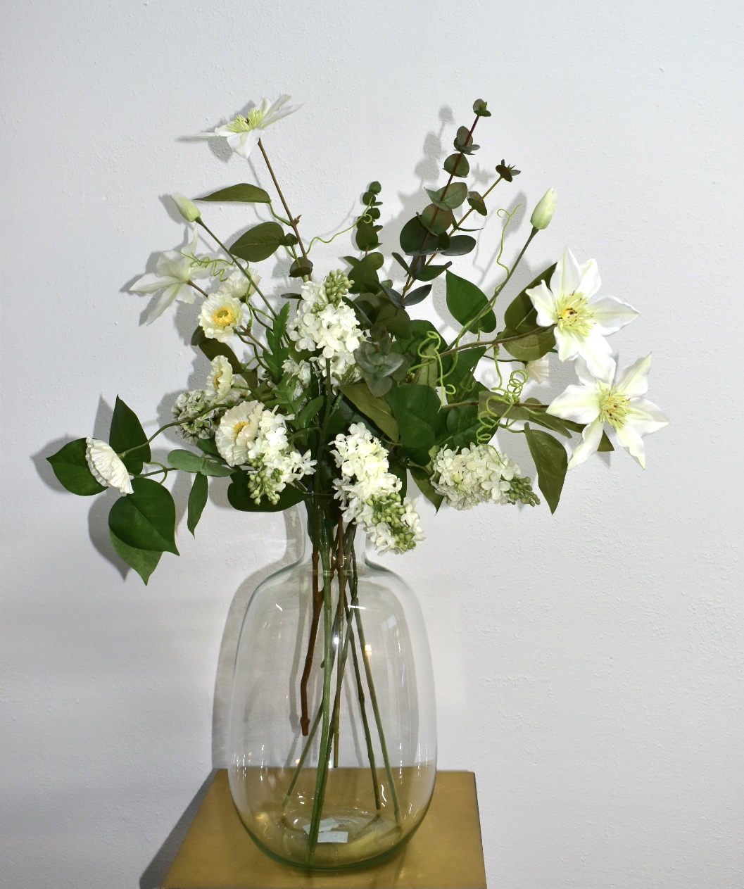 Luxe wit kunstbloemen boeket