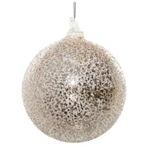Antiek zilver/goud kerstbal