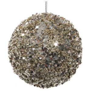 Glitter pailletten kerstbal