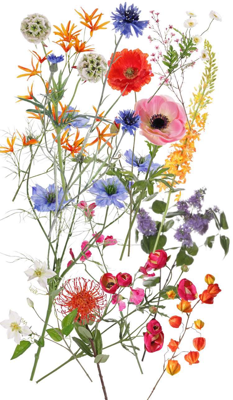 Losse kunstbloemen