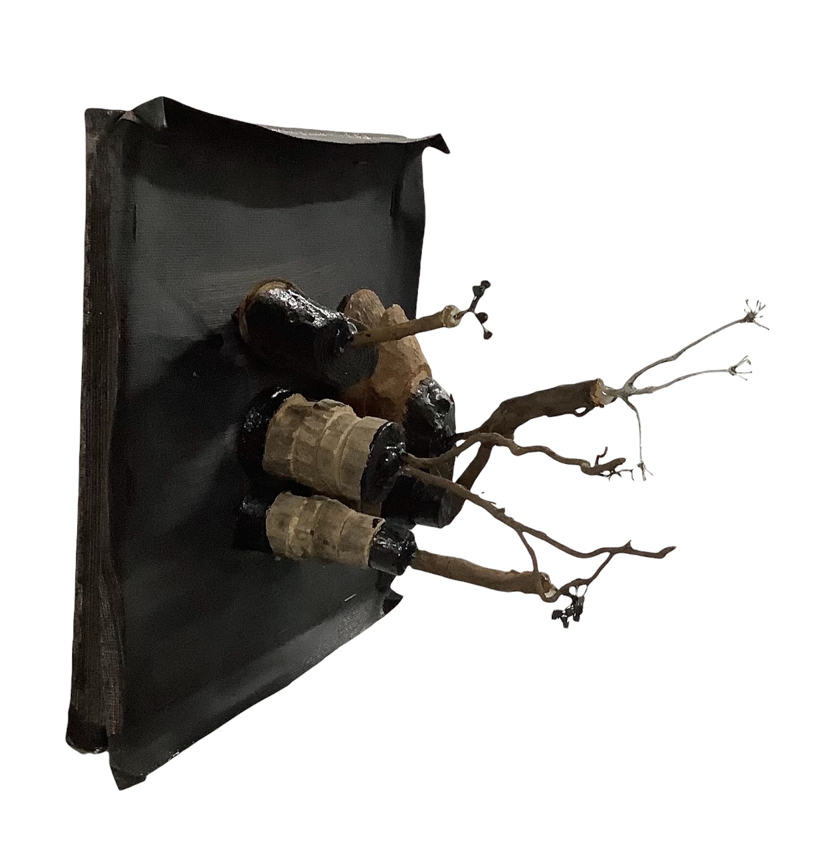 Wandobject natuurlijke materialen
