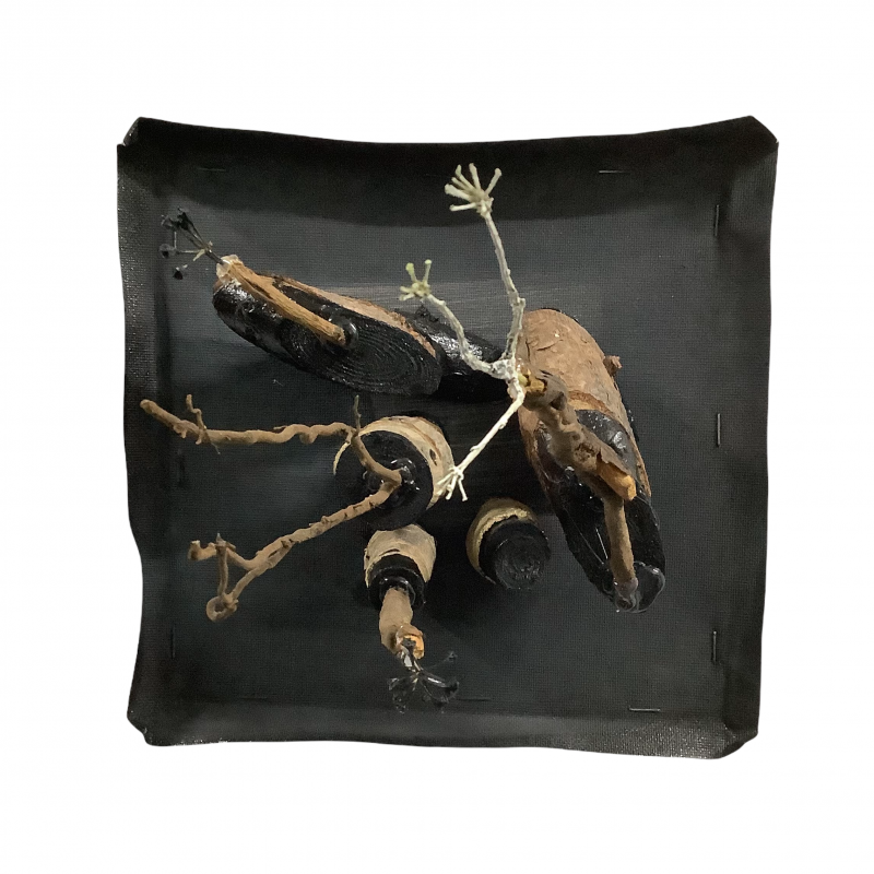 Wandobject natuurlijke materialen