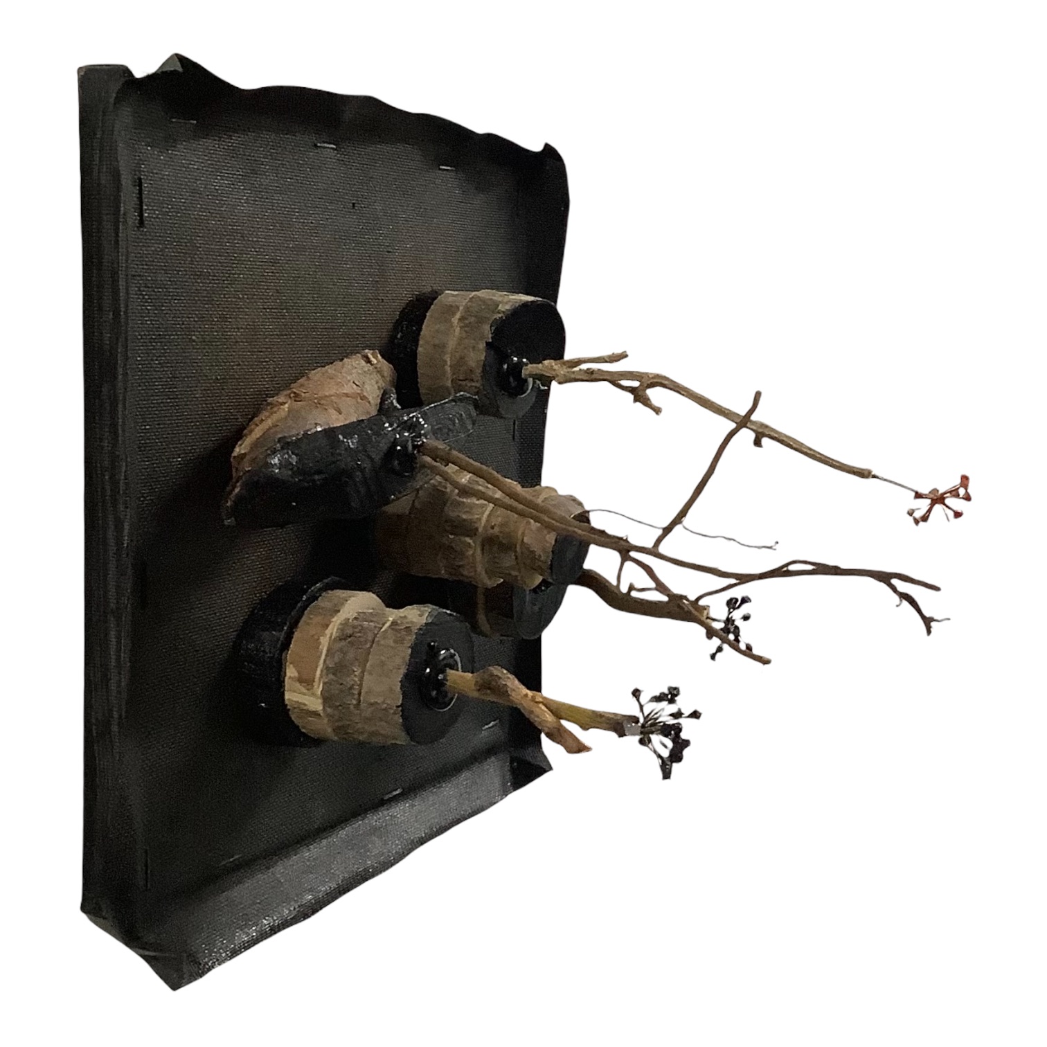 Wandobject natuurlijke materialen
