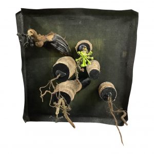 Wandobject natuurlijke materialen