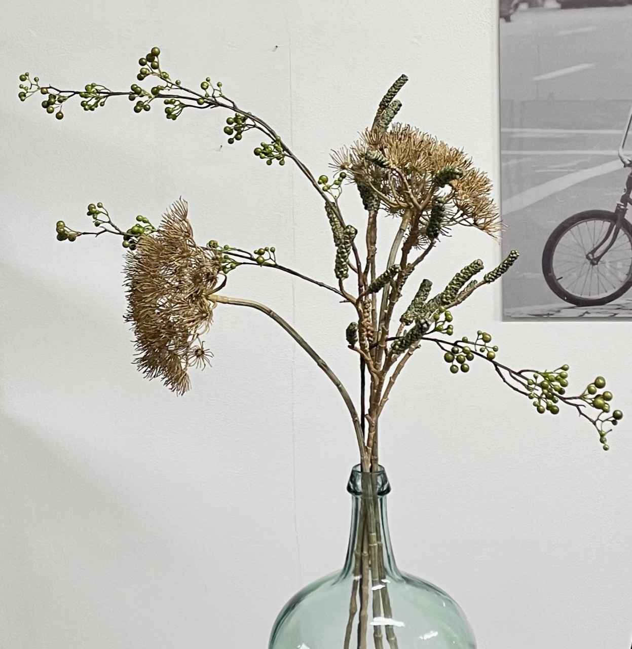 Stoer naturel siertakken boeket