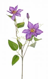 Clematis bosrank paars kunstbloem