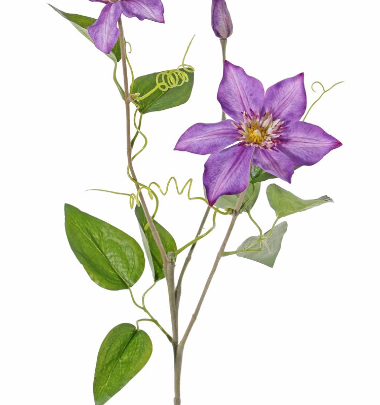 Clematis bosrank paars kunstbloem