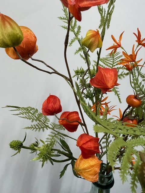 Oranje rozenbottel boeket