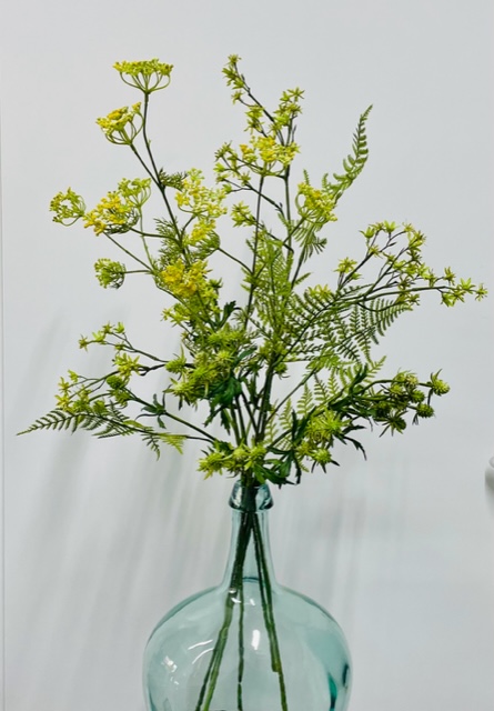 Groen distel kunstboeket